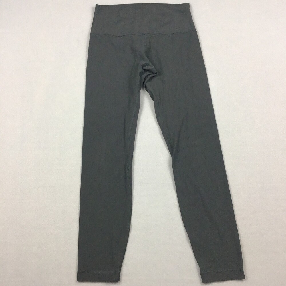 Lululemon Pants Women Gray 6 Solid Align Ribbed High-Rise Legging Yoga Wicking